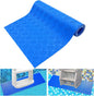 Swimming Pool Ladder Mat, Non-Slip Protective Step Pad for Above-Ground Pool Ladders with Textured Grip Surface, Blue, 152 x 23 cm