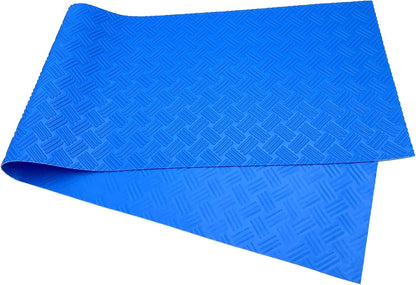 Swimming Pool Ladder Mat, Non-Slip Protective Step Pad for Above-Ground Pool Ladders with Textured Grip Surface, Blue, 152 x 23 cm