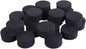 24 Pack Self-Adhesive Flower Pot Feet, Round Plant Pot Risers for Drainage, Slip Protection and Patio Protection, Black, 1.5 cm