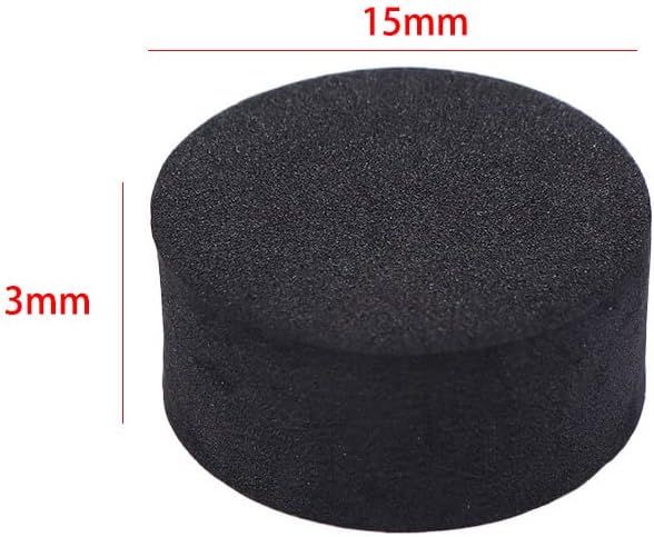 24 Pack Self-Adhesive Flower Pot Feet, Round Plant Pot Risers for Drainage, Slip Protection and Patio Protection, Black, 1.5 cm