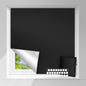 Portable Blackout Window Blind with Self-Adhesive Hook and Loop Straps, No-Drill Polyester Sun Blocker for Travel and Bedrooms, 150 x 200 cm