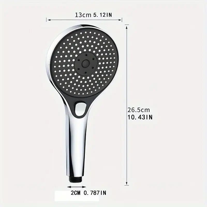 High Pressure Shower Head with Large Panel- Pressure Boosted, Super Powerful Rain Shower for Bathroom, high-pressure spray