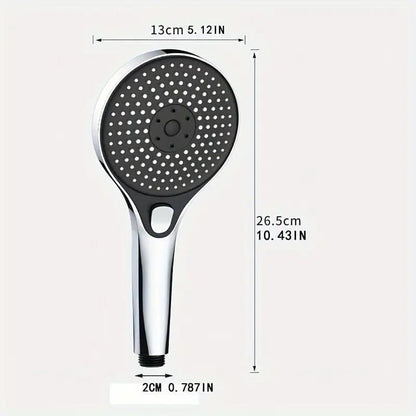 High Pressure Shower Head with Large Panel- Pressure Boosted, Super Powerful Rain Shower for Bathroom, high-pressure spray