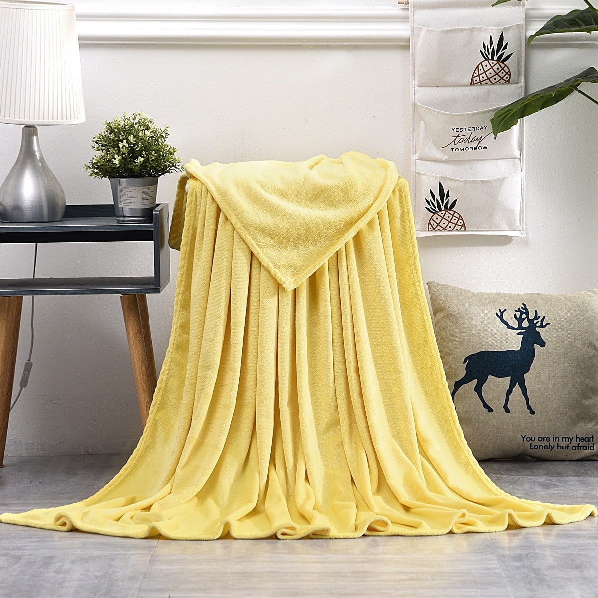 Bath Sheets Towels for Adults 19.6x27.5 Inch Super Absorbent Soft Plush Pool Towel, Bath Towel Bath Sheets for Bathroom Pool Beach Yellow#L