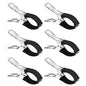 6 Pieces Windproof Pool Cover Clips For Above Ground And Hard Edged Pools, for Practical Home, Travel and Everyday Use, Black