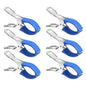 6 Pieces Windproof Pool Cover Clips For Above Ground And Hard Edged Pools, for Practical Home, Travel and Everyday Use, Blue
