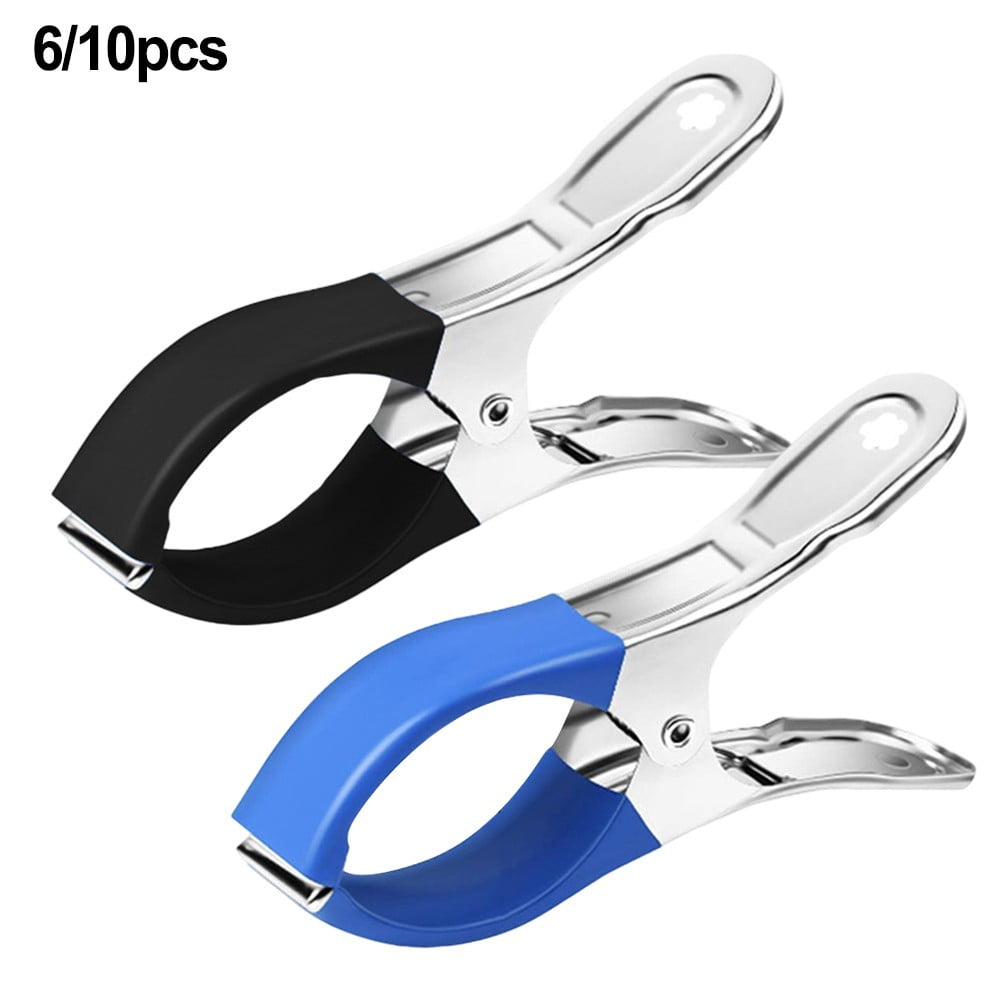 6 Pieces Windproof Pool Cover Clips For Above Ground And Hard Edged Pools, for Practical Home, Travel and Everyday Use, Blue