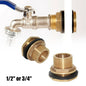 Water Butt Water Tank Tap Buckets Connector Brass Bib Tap Click-lock Fitting 45720 Smile Home 45720