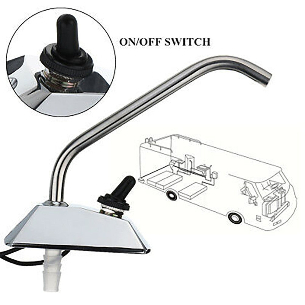 12V Galley Electric Water Pump Tap Faucet Water Tap W/ Switch for Caravan Boat