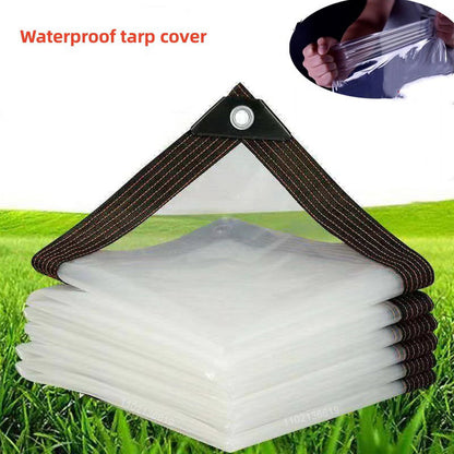 Clear Tarps Heavy Duty, Waterproof Tarpaulin Cover Greenhouse Garden Plant Patio 5 x 6.5FT 5*6.5ft