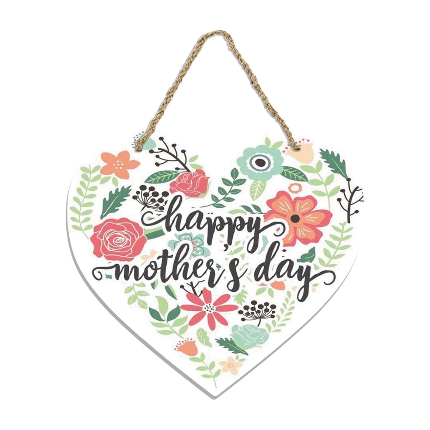 Mothers Day Gifts Mothers Day Gifts for Mom Front Door Welcome Sign - Heart-Shaped Happy Mother'S Day Sign Mothers Day Decorations O