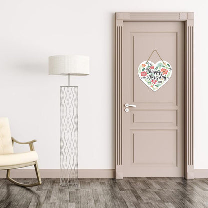 Mothers Day Gifts Mothers Day Gifts for Mom Front Door Welcome Sign - Heart-Shaped Happy Mother'S Day Sign Mothers Day Decorations O