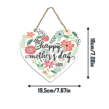 Mothers Day Gifts Mothers Day Gifts for Mom Front Door Welcome Sign - Heart-Shaped Happy Mother'S Day Sign Mothers Day Decorations O
