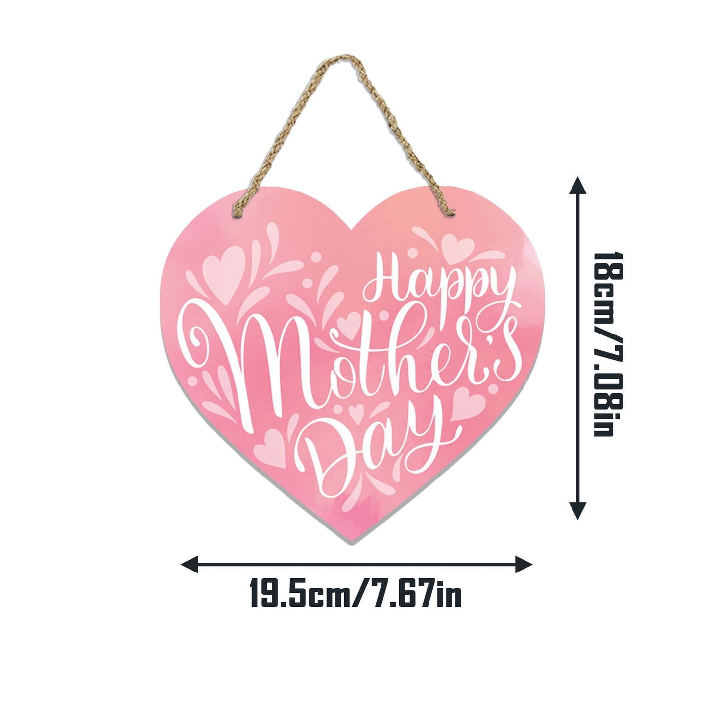 Mothers Day Gifts Mothers Day Gifts for Mom Front Door Welcome Sign - Heart-Shaped Happy Mother'S Day Sign Mothers Day Decorations P