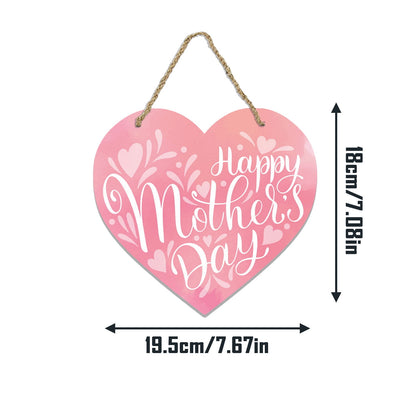 Mothers Day Gifts Mothers Day Gifts for Mom Front Door Welcome Sign - Heart-Shaped Happy Mother'S Day Sign Mothers Day Decorations P