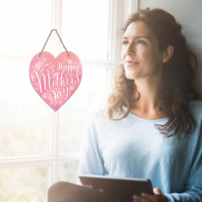 Mothers Day Gifts Mothers Day Gifts for Mom Front Door Welcome Sign - Heart-Shaped Happy Mother'S Day Sign Mothers Day Decorations P