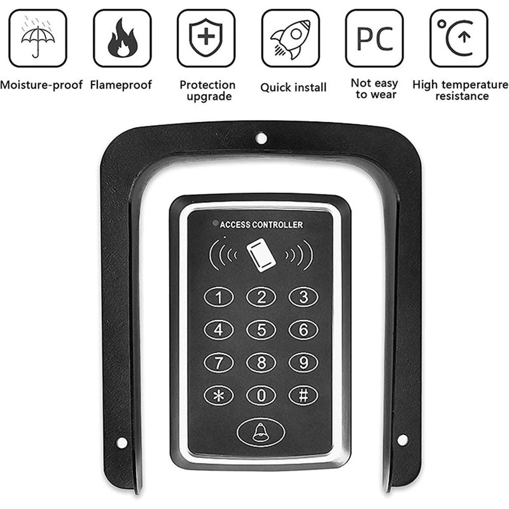 Ring Doorbell Cover Weatherproof, Large Metal Ring Doorbell Protector, Access Control Rain Cover, Outdoor Keypad Cover Protector, Ring Video Doorbell Waterproof Cover, Camera Doorbell Cover Black