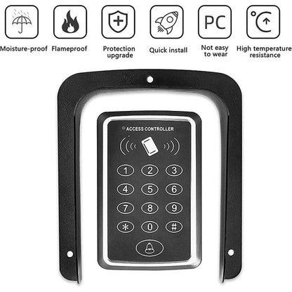 Ring Doorbell Cover Weatherproof, Large Metal Ring Doorbell Protector, Access Control Rain Cover, Outdoor Keypad Cover Protector, Ring Video Doorbell Waterproof Cover, Camera Doorbell Cover Black