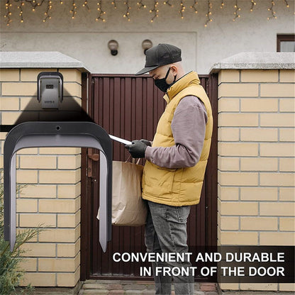 Ring Doorbell Cover Weatherproof, Large Metal Ring Doorbell Protector, Access Control Rain Cover, Outdoor Keypad Cover Protector, Ring Video Doorbell Waterproof Cover, Camera Doorbell Cover Black