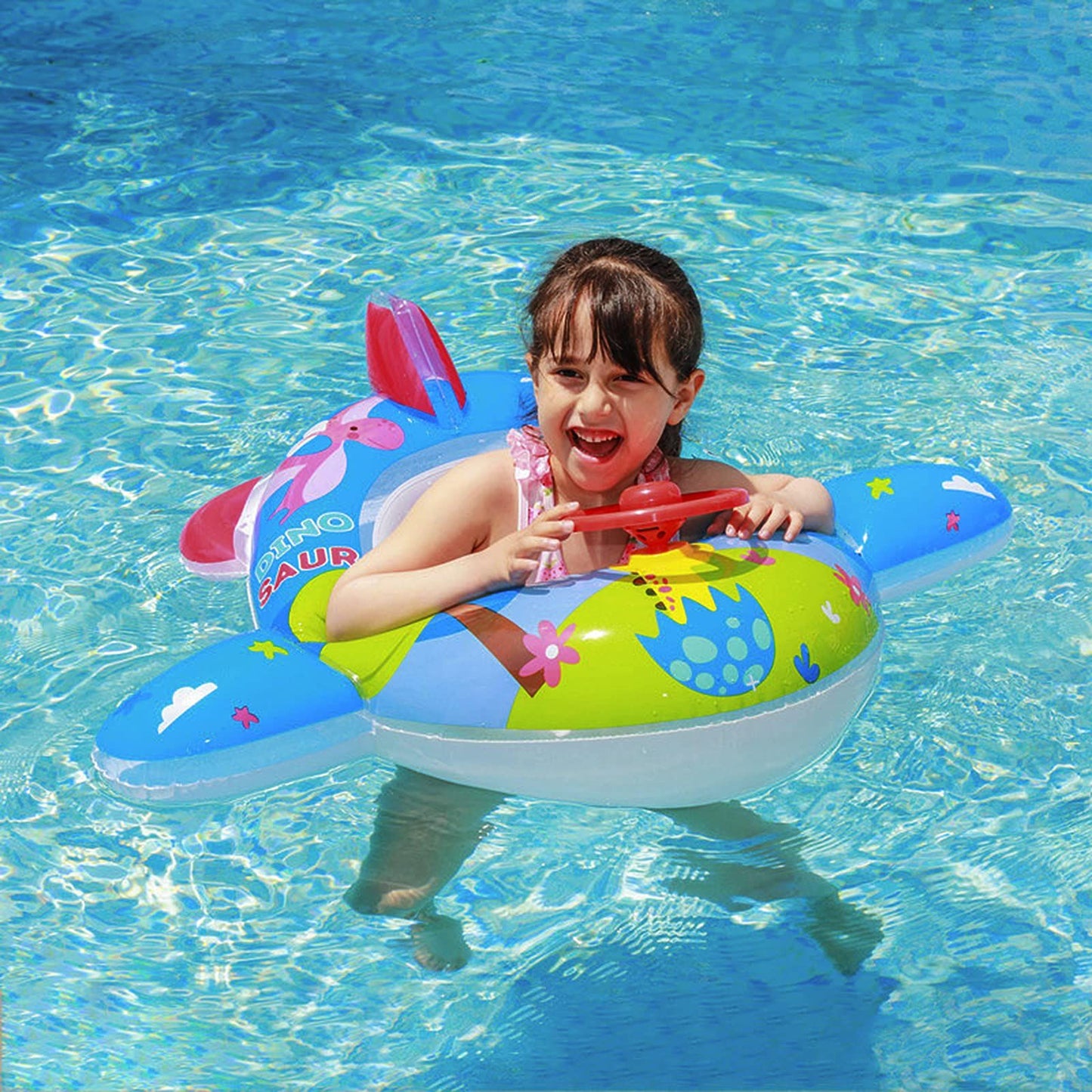 Cute children's inflatable swimming pool float PVC summer swimming float cushion lake boat swimming float