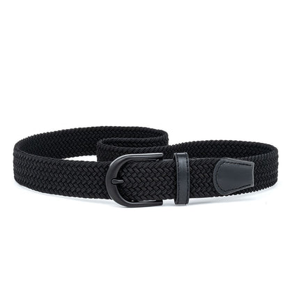 Men's Woven Belt Beige 03