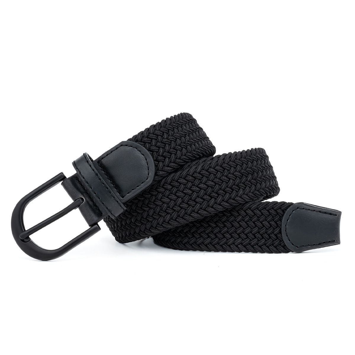 Men's Woven Belt Beige 03