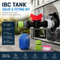 3/4 Inch Tank Base & Tap Valve Set With Garden Hose Connector
