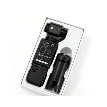 Full HD Handheld Action Camera with 16GB Memory, Portable Pocket Gimbal Camera for Outdoor Travel Vlogging, Featuring a Handheld Gimbal and 1.9-inch Screen.black