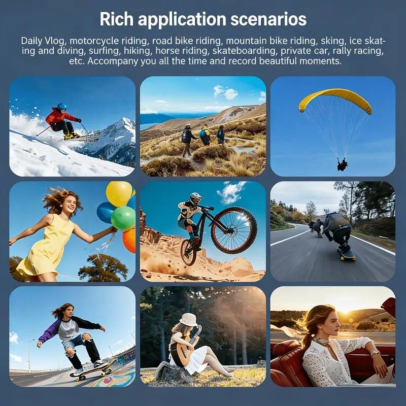 Full HD Handheld Action Camera with 16GB Memory, Portable Pocket Gimbal Camera for Outdoor Travel Vlogging, Featuring a Handheld Gimbal and 1.9-inch Screen.black