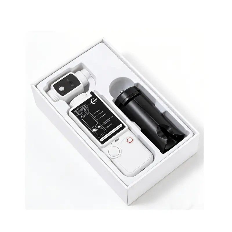 Full HD Handheld Action Camera with 16GB Memory, Portable Pocket Gimbal Camera for Outdoor Travel Vlogging, Featuring a Handheld Gimbal and 1.9-inch Screen.black