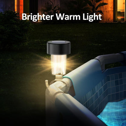 Waterproof Solar LED Pool Light, Night Light for Ground Pool Fence Decoration and Pool Accessories