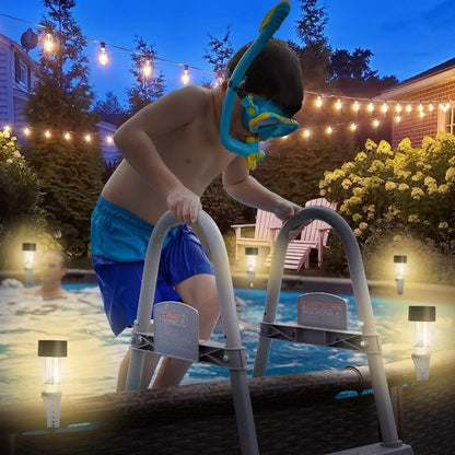 Waterproof Solar LED Pool Light, Night Light for Ground Pool Fence Decoration and Pool Accessories