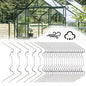Greenhouse Clamps, 50-pack, greenhouse clamps, stainless steel W-clamps