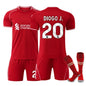 2025-2026 Liverpool Home Kids Adult Football Shirt With Socks No.20 Diogo J. 22