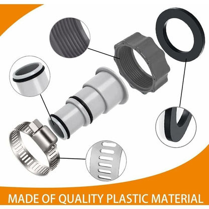 Swimming Pool Hose Adapter Compatible with Intex Pump Hose Connections, 32mm and 38mm