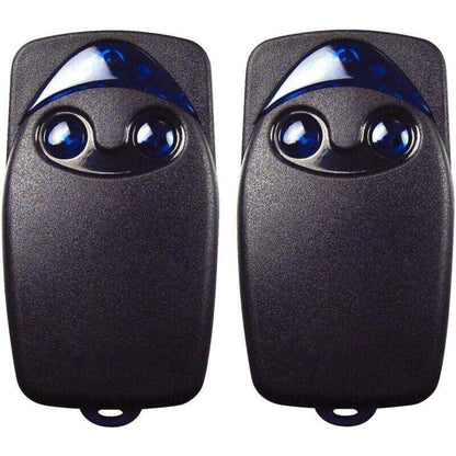 2 Pcs Flo2r-S 433.92 MHz 2-Button Electric Garage Door Remote Control, Compatible with the Nice Remote Garage Door Remote Control