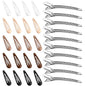 30PCS Hair Clips for Women, Girls & Hair Pins: l Non-Slip 20 Mini 1.89" Snap & 10 Large 3.5" Alligator & Duckbill Sectioning Clips, Salon Styling & Kids Hairstyle Use (Multi-Color)