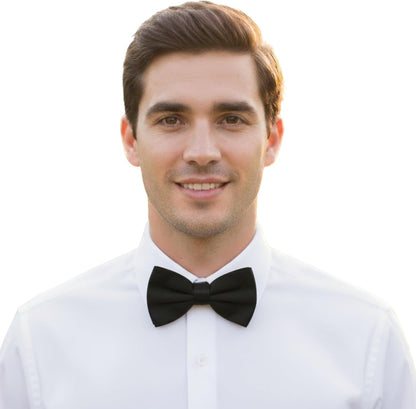 Adjustable Classic Pretied Bow Tie for Men, Women, and Boys - Men's Bowtie for Wedding, Costume Party and Formal Events