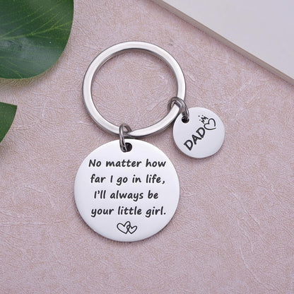 Dad Gift from Daughter, Christmas Best Dad Key Chain, Birthday Father's Day Jewelry for Father Stepdad Papa