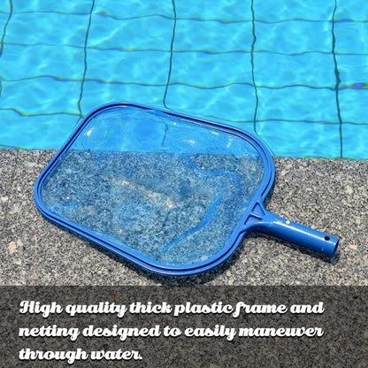 Swimming Pool Cleaner Supplies/Professional Heavy Duty Pool Leaf Rake Fine Mesh Frame Net/Cleaning Leaf Skim Net (17.5x11.8in)