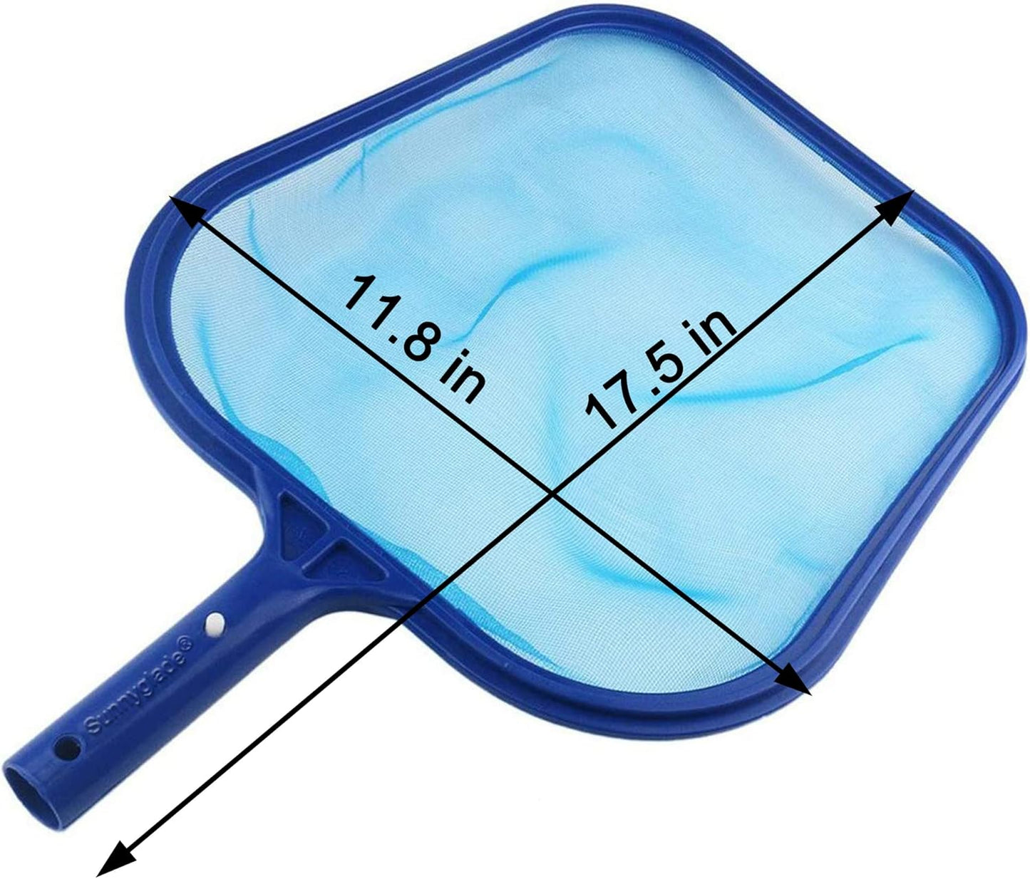 Swimming Pool Cleaner Supplies/Professional Heavy Duty Pool Leaf Rake Fine Mesh Frame Net/Cleaning Leaf Skim Net (17.5x11.8in)
