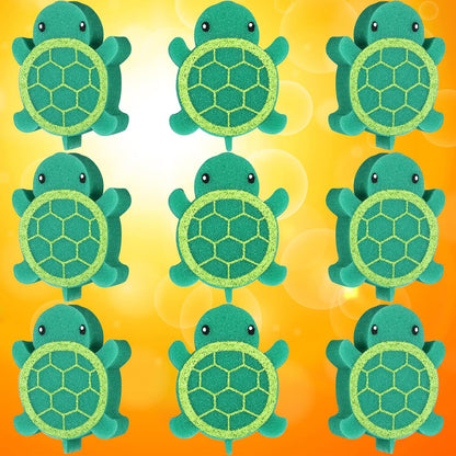 18 Pcs Oil Absorbing Sponge Hot Tub Scum Absorber Swimming Pool Spa Sponge Accessories Cleaning Kit to Collect Scum Grime and Oil from Hot Tub Swimming Pool and Spa(Turtle)