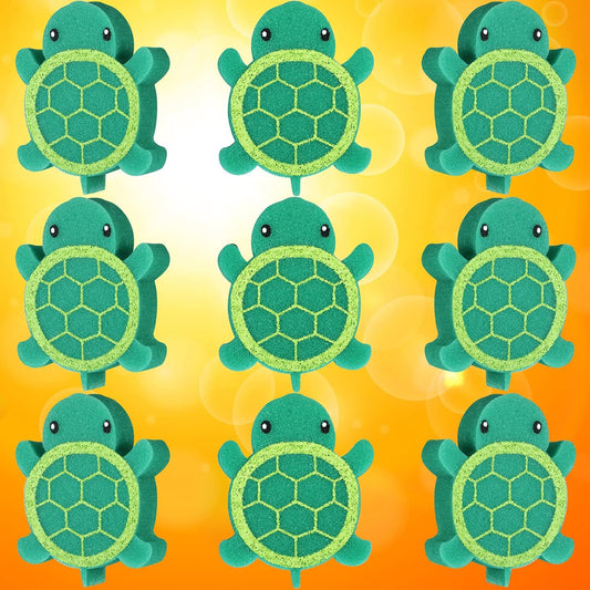 18 Pcs Oil Absorbing Sponge Hot Tub Scum Absorber Swimming Pool Spa Sponge Accessories Cleaning Kit to Collect Scum Grime and Oil from Hot Tub Swimming Pool and Spa(Turtle)