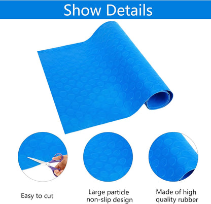 16" x 36" Pool Ladder Mat-Large Swimming Pool Step Mat with Non-Slip Texture-Protective Ladder Pad for Above Ground Pools Liner and Stairs (Dots)
