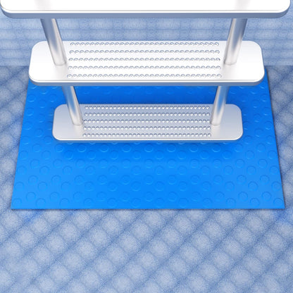 16" x 36" Pool Ladder Mat-Large Swimming Pool Step Mat with Non-Slip Texture-Protective Ladder Pad for Above Ground Pools Liner and Stairs (Dots)