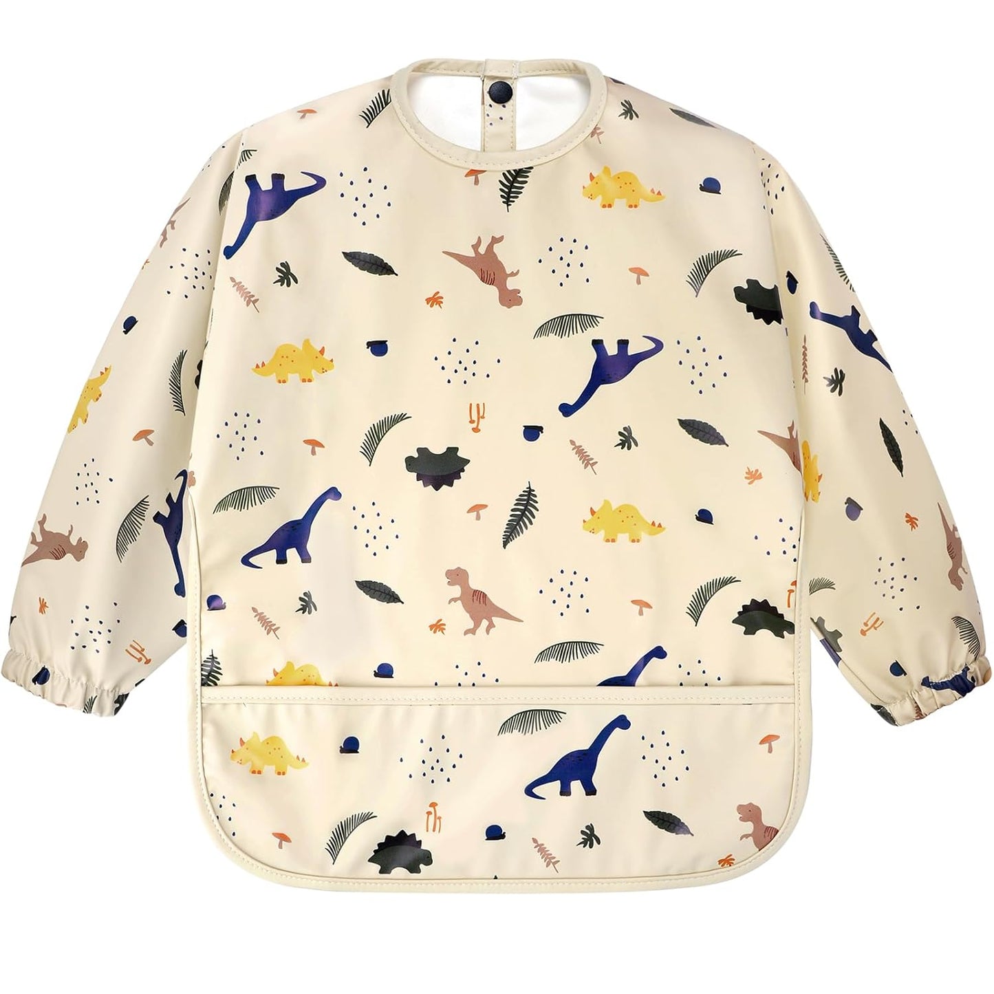 Long Sleeve Baby Bib, Full Sleeve Bib, Baby Toddler Waterproof Sleeved Bibs Smock, Machine Washable