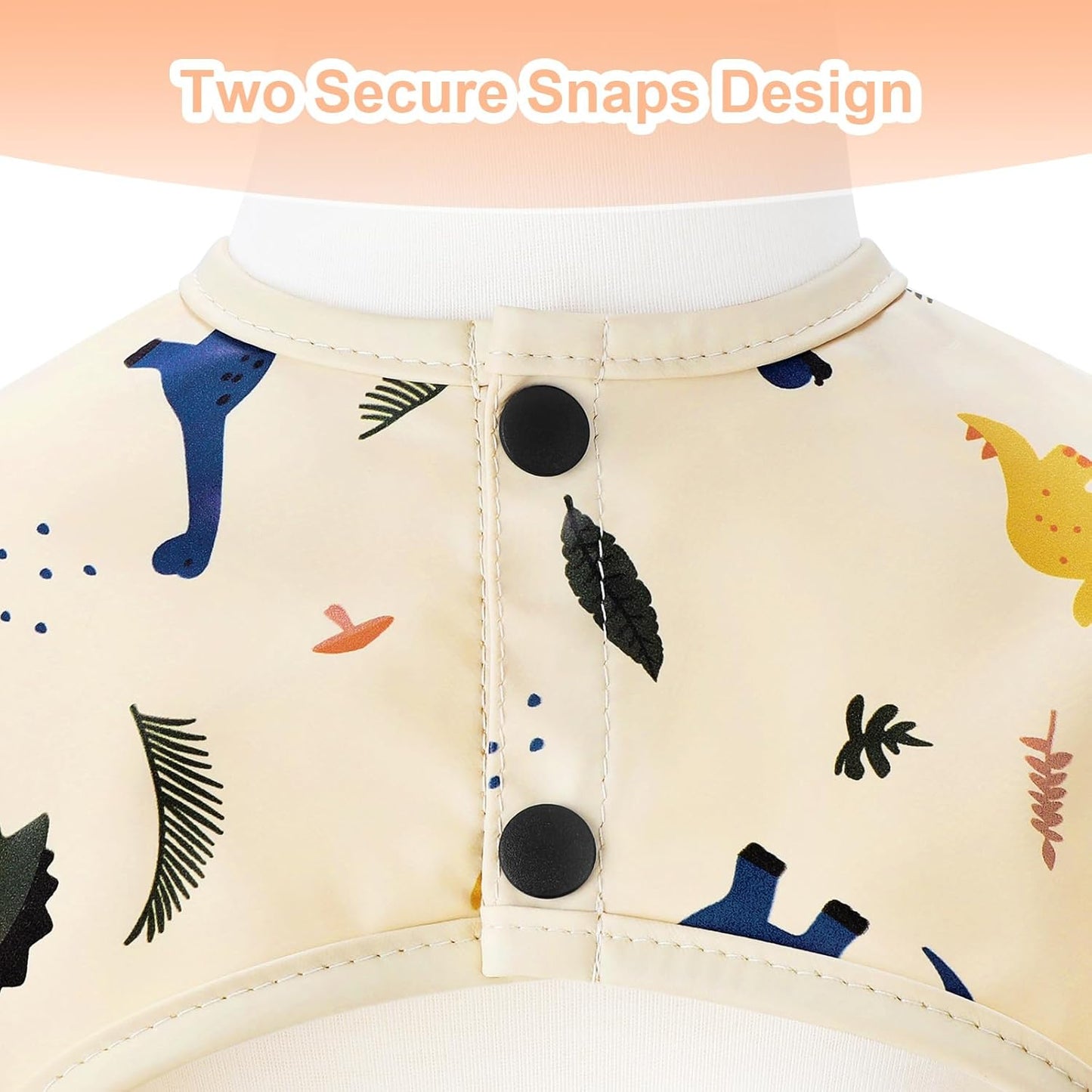 Long Sleeve Baby Bib, Full Sleeve Bib, Baby Toddler Waterproof Sleeved Bibs Smock, Machine Washable