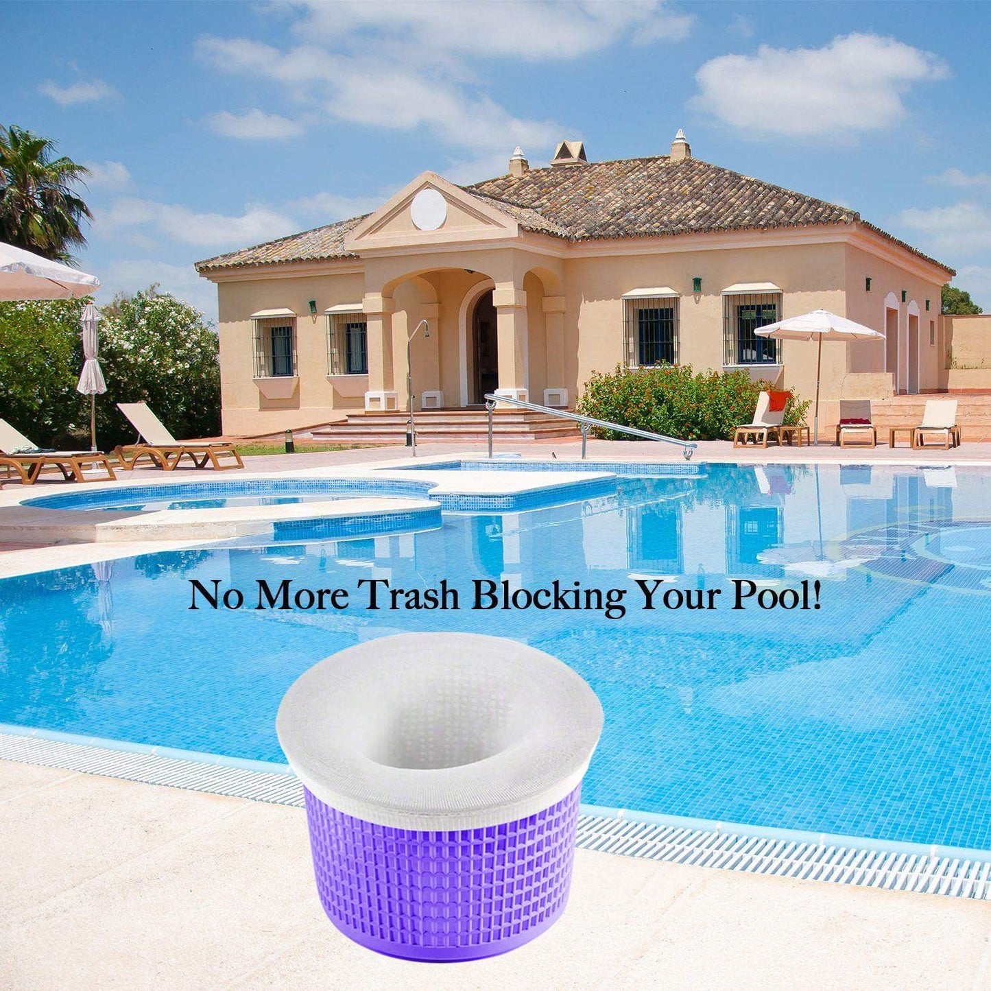 30-Pack of Pool Skimmer Socks - Filters Baskets, Skimmers Cleans Debris and Leaves for In-Ground and Above Ground Pools
