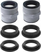 Pool Hose Connector for Intex Coleman Swimming Pool Pump Hose Extender Adapter with 11228 11412 L-Shape O-Ring Gasket | 2 Hose Connector 8 Sealing Rings
