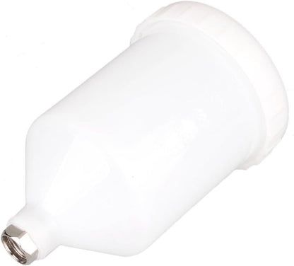 600ml Spray Paint Gun Cup Air Gravity Feed Paint Spray Auto Car Pot Threaded Connector Capacity for Spray Gun White